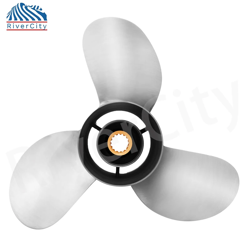 Boat Propeller For Yamaha 50hp 60hp 70hp 75hp 80hp 85hp Outboard Screw 13 1/4x17 Boat Motor Stainless Steel Propeller 3 Blade 15