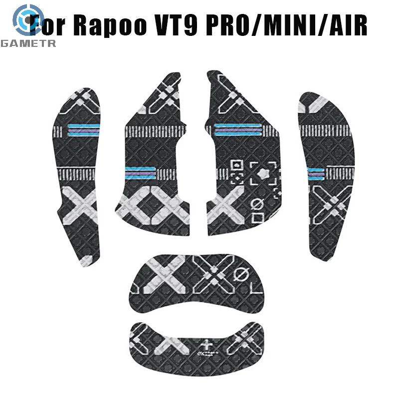 Липкая лента для мыши Rapoo VT9 PRO MINI AIR, нескользящая, потоотделяющая черная, для игр, электронных видов спорта