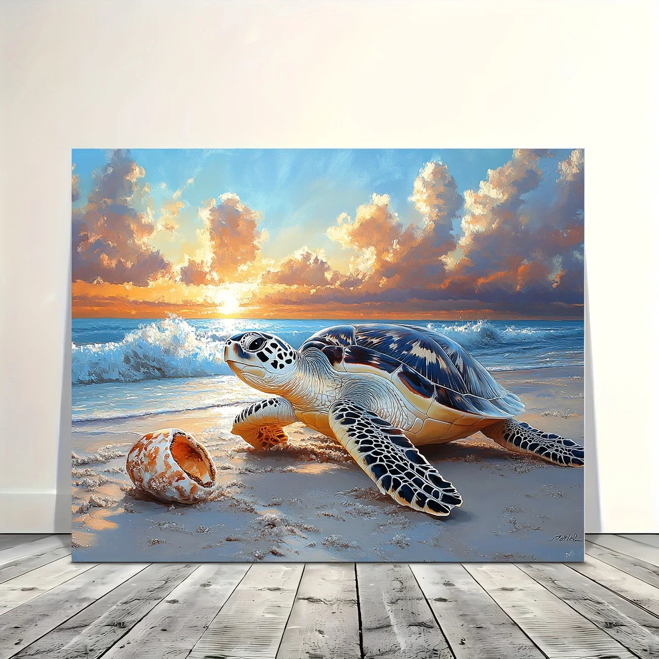 Sea ​​Turtle Animal Poster, Modern Living Room Decoration, Room, Bathroom Decoration, Ideal Gift For Festivals, No Frame
