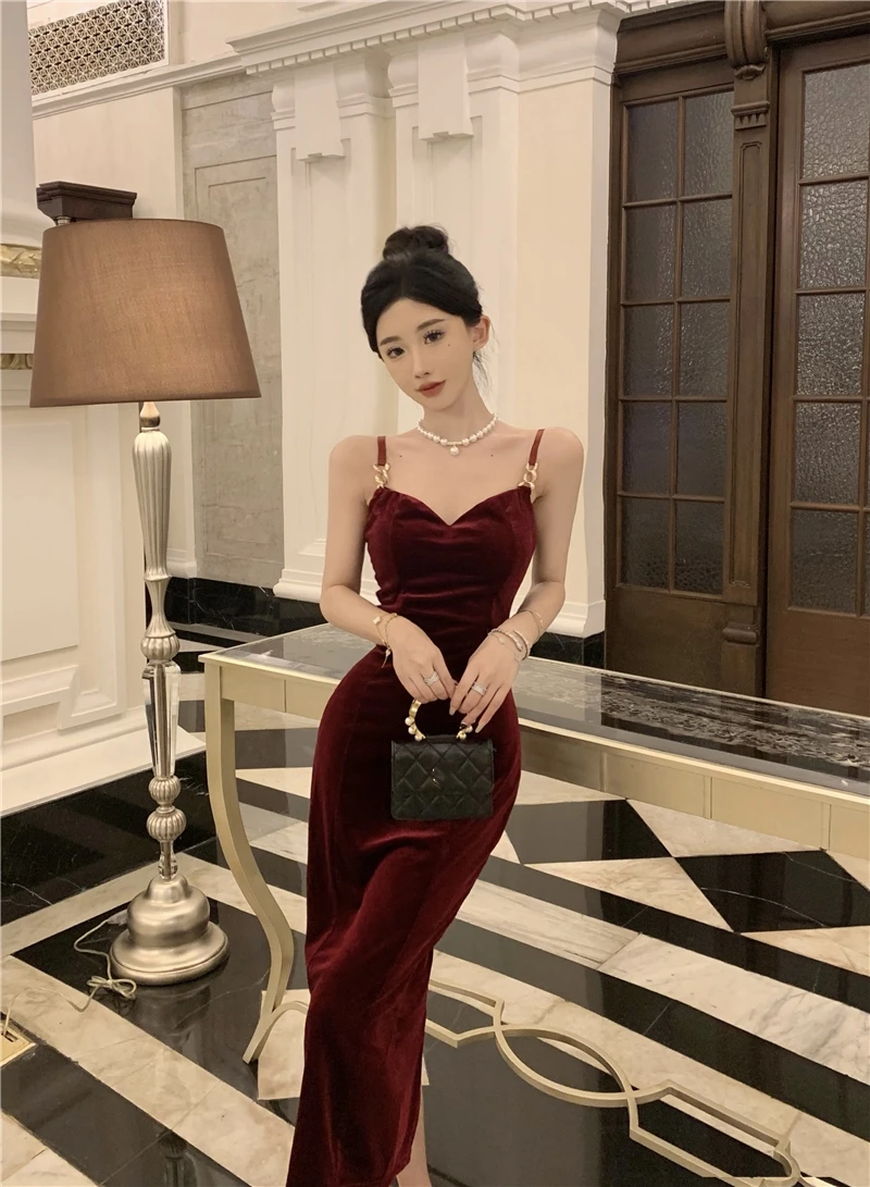 Retro emagrecimento veludo ter dr outono inverno novo sle sexy camada de base saia para mulher faionable bodycon dr