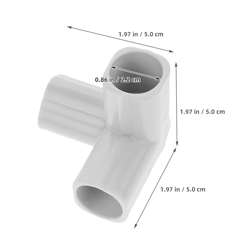 قطعتان من موصلات الأنابيب ثلاثية الاتجاهات لسياج الأطفال، للاستخدام الداخلي والخارجي، وصلات بلاستيكية متينة سهلة التجميع والتنظيف
