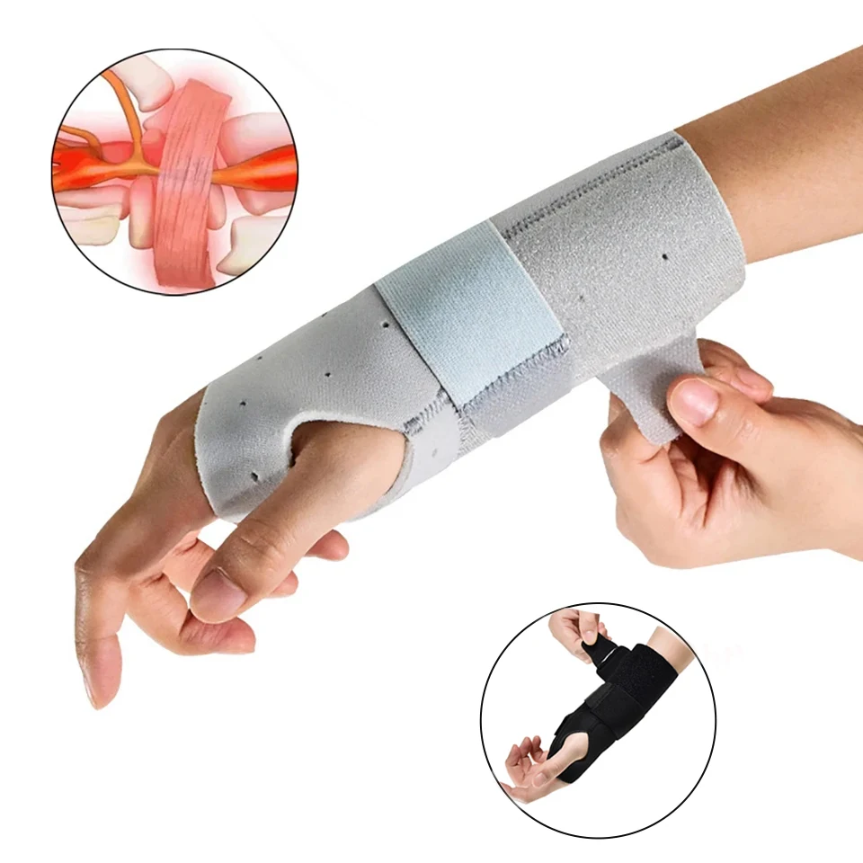 1PCS Wrist Brace Carpal Tunnel Support Pain Relief Women Men Adjustable Wrist Guard Fit Right Left Hand for Arthritis Tendonitis