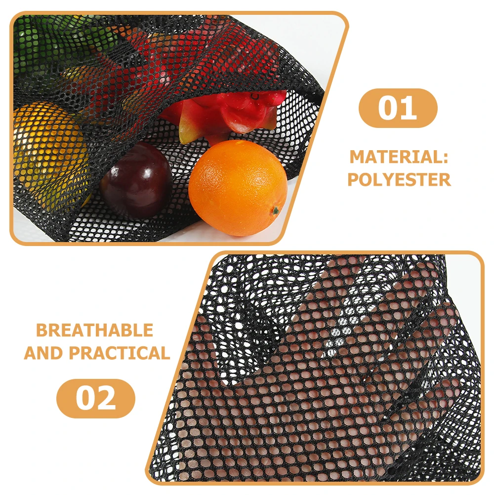 10 stücke Kordelzug Mesh Starke Leichte Polyester Multifunktionale Sport Net Tasche Für Golfbälle Nass Kleidung Wäsche Lagerung
