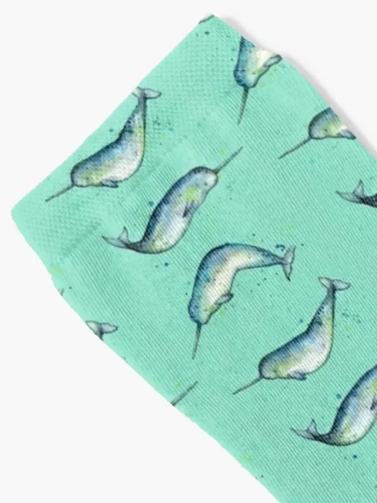 Narwhal Study Socks kawaii luxury Heating sock Socks For Women Men's