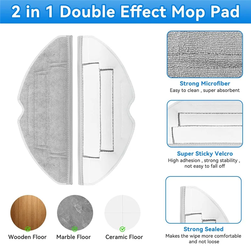 B47B-для пылесоса Roborock S8 Pro Ultra, основная боковая щетка, HEPA-фильтры, тканевые мешки для пыли, запасные части