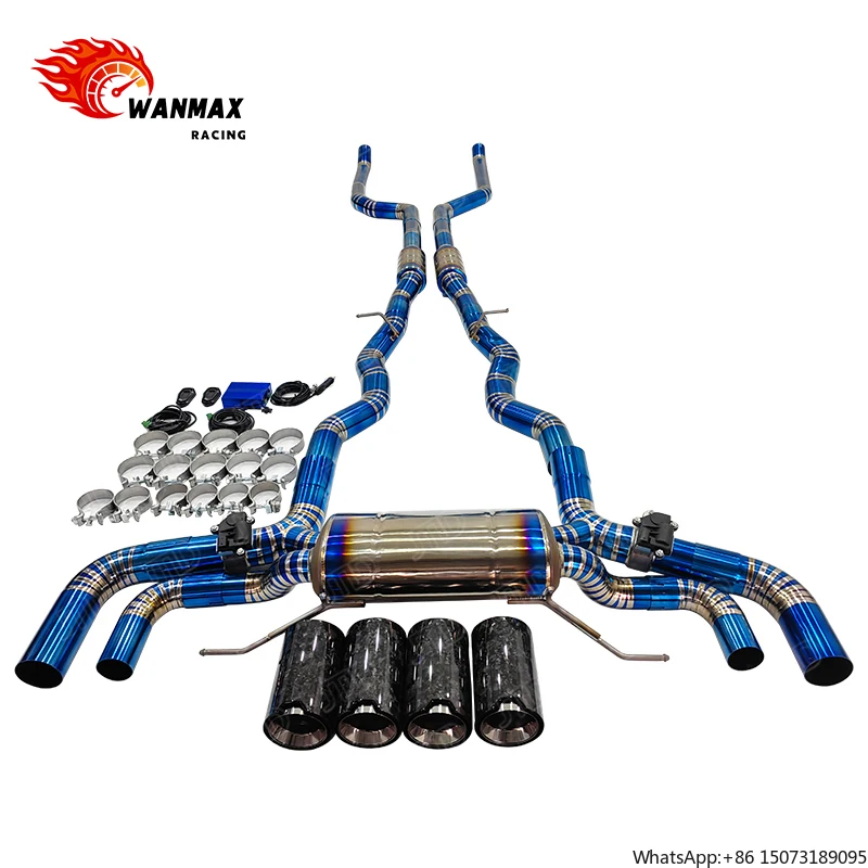 

Титановые спортивные выхлопные системы с клапанами и глушителями для M8 F91 F92 F93 2019+ без OPF