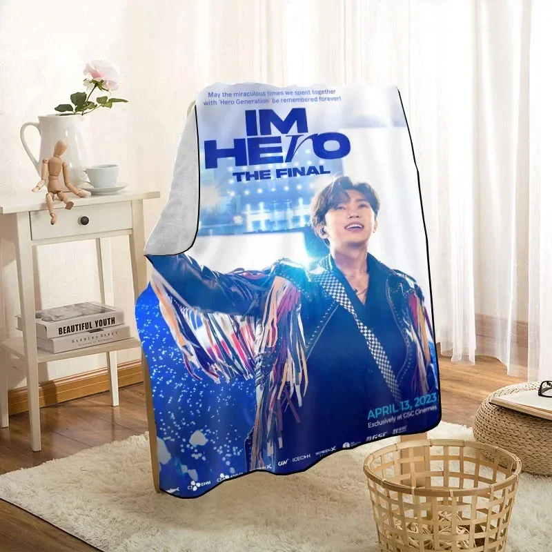 Selimut Woong Woon muda baru Lim selimut lembut cetak melempar di rumah/Sofa/tempat tidur selimut penutup Travel dewasa portabel WJY11.22