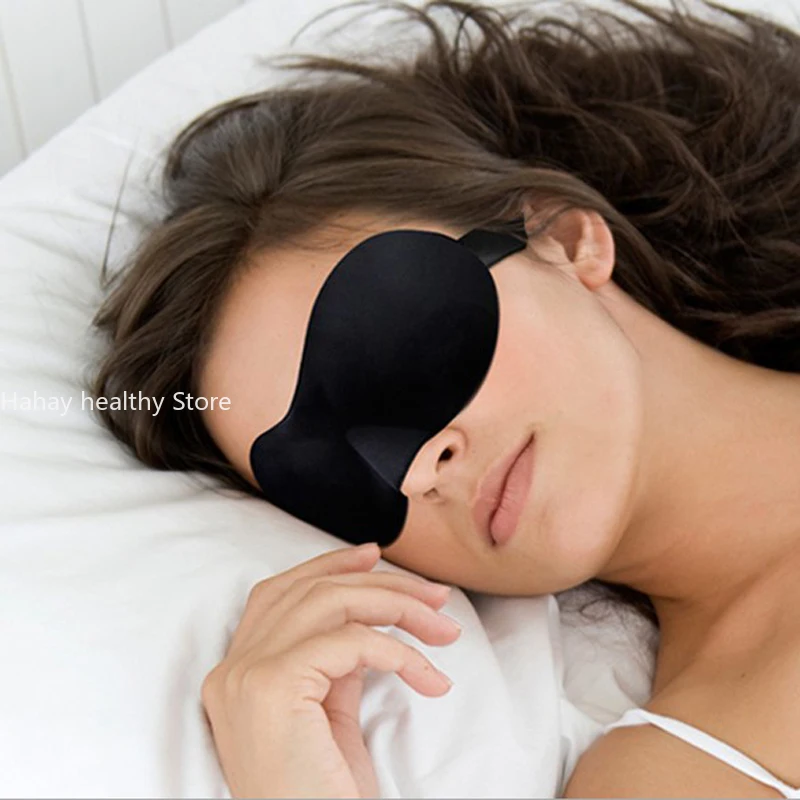 3D Sleep Mask Natural Sleeping  Mask Cover Shade Eye Patch Women Men Soft Portable Blindfold Face Care