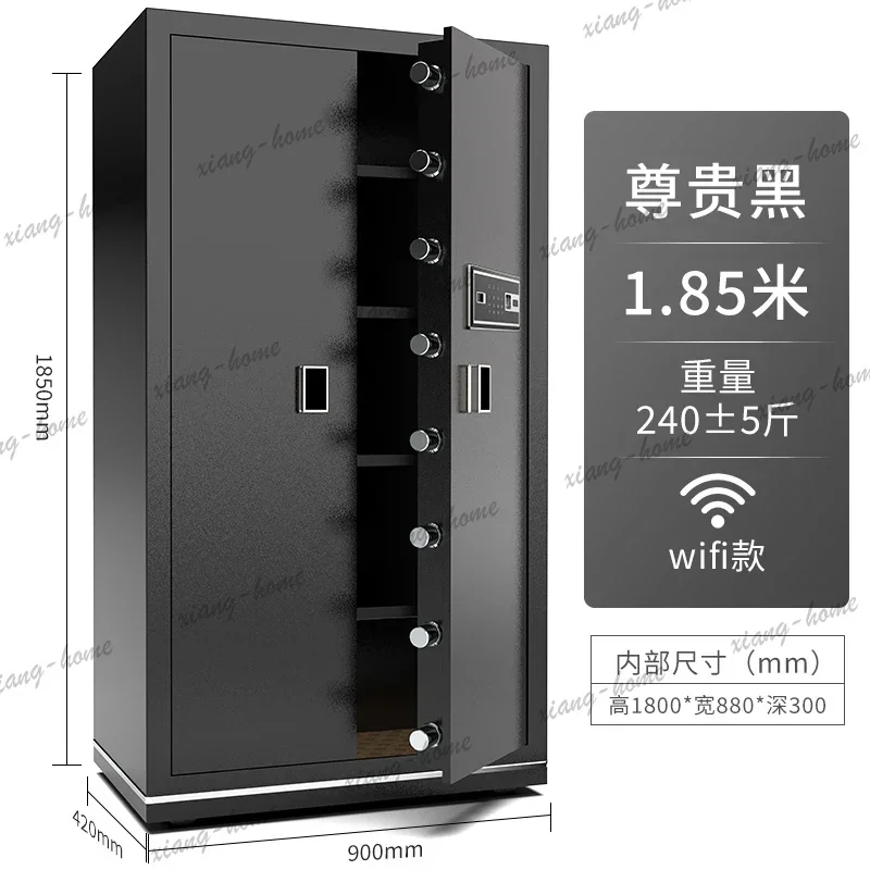 safe large home office golden library fingerprint single and double safe tube fireproof theft all steel