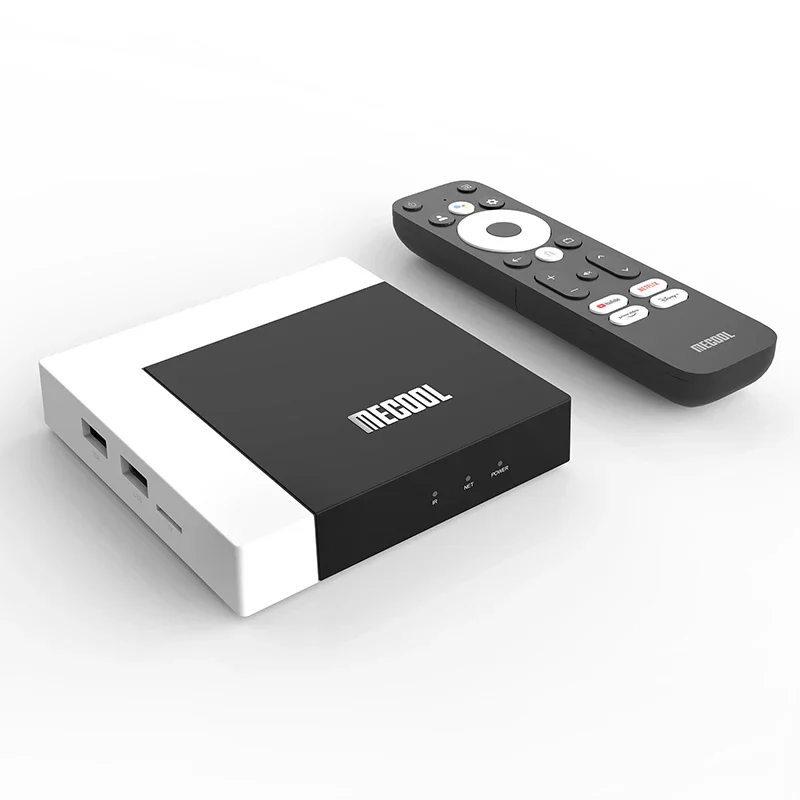 MECOOL KM7 Plus TV Box Android 11 Netflix 4k Google Certified 2GB DDR4 16GB ROM 100M LAN Internet S905Y4 AV1 Home Media Player