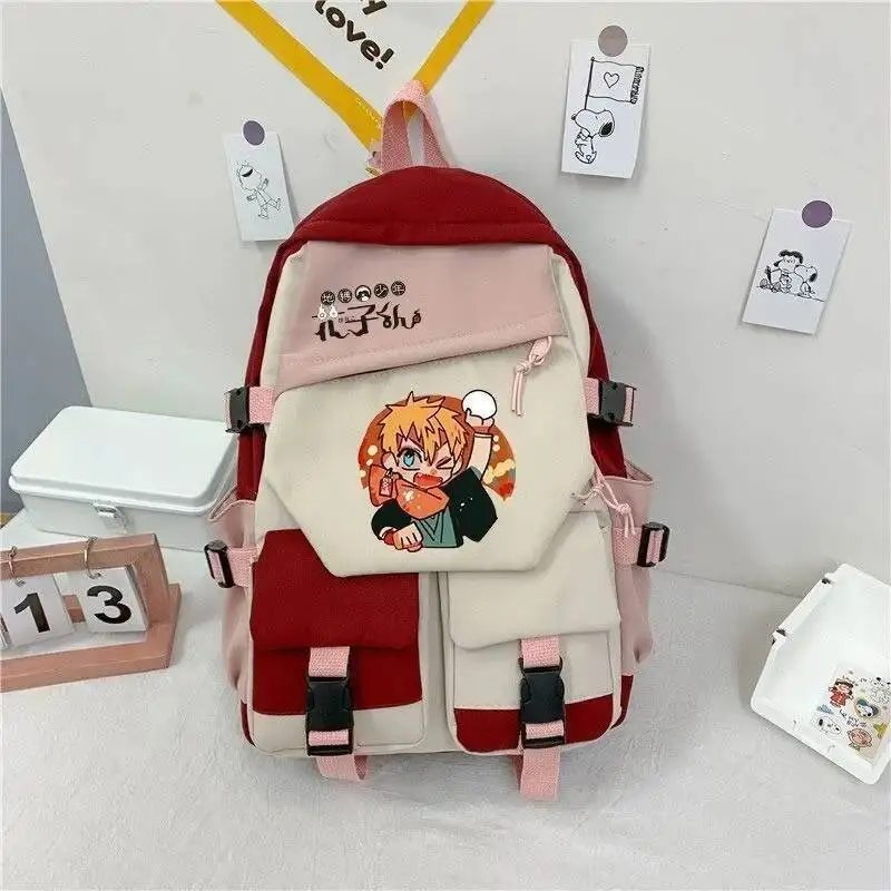 

Anime Game Black Blue Red Jibaku Shounen Toilet-Bound Hanako-Kun Student School BagsLarge Capacity Backpacks