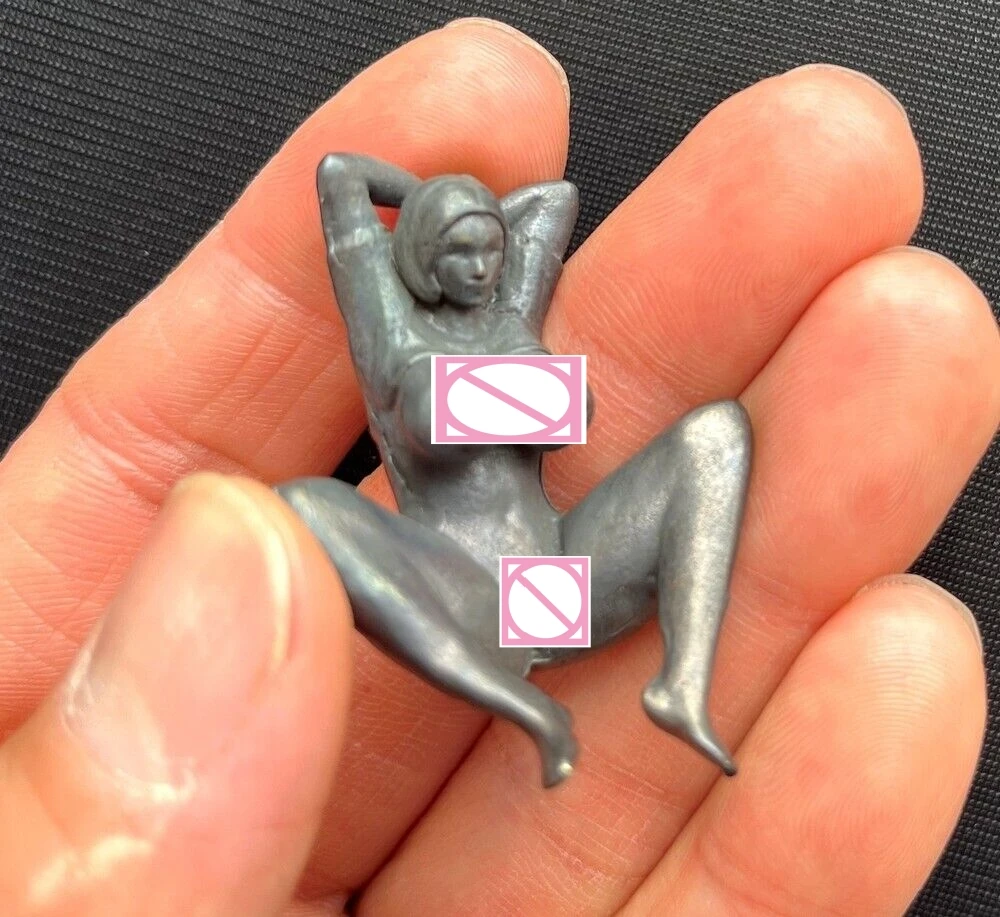 

China Brass Girl Statue Art collectable Artwork Decor