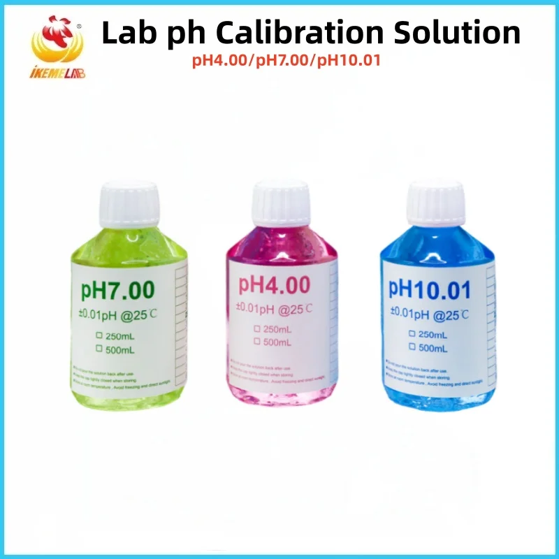 

WEIAI Lab pH Calibration Solution ORP Conductivity Phosphate Buffered Saline pH Meters Indicator 4/7/10.1 pH Buffer Solutions