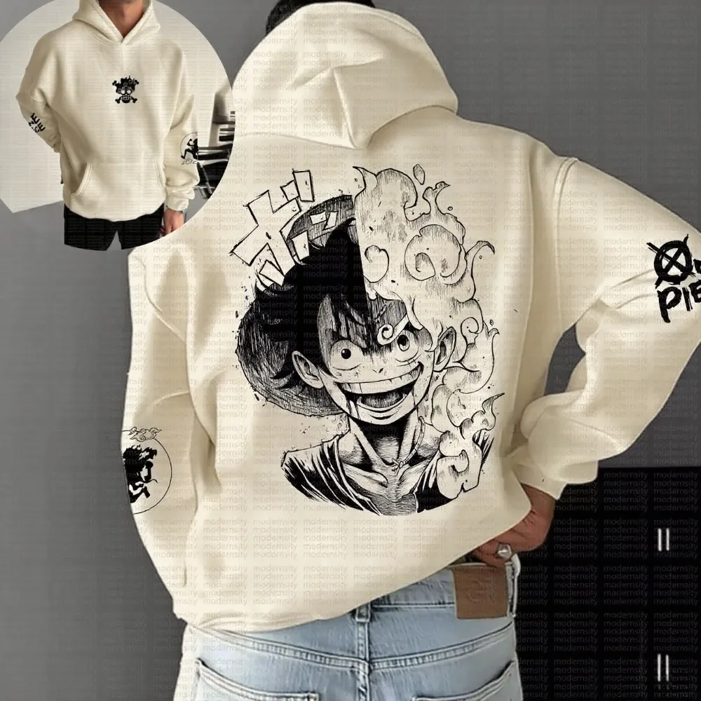 

ONE PIECE осень и зима Япония страсть анимация классический персонаж разноцветная толстовка мужской и женский детский повседневный топ