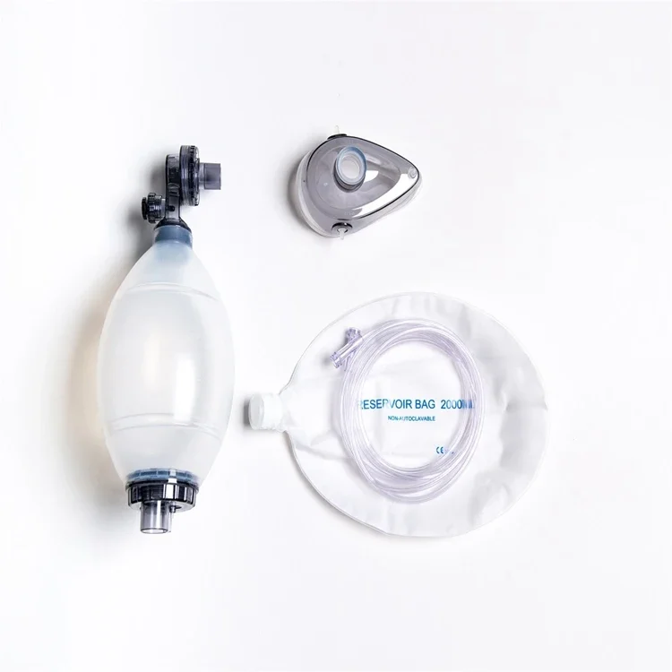 Medical Adult Self-help Disposable Portable Pvc Manual Resuscitator fast shipping