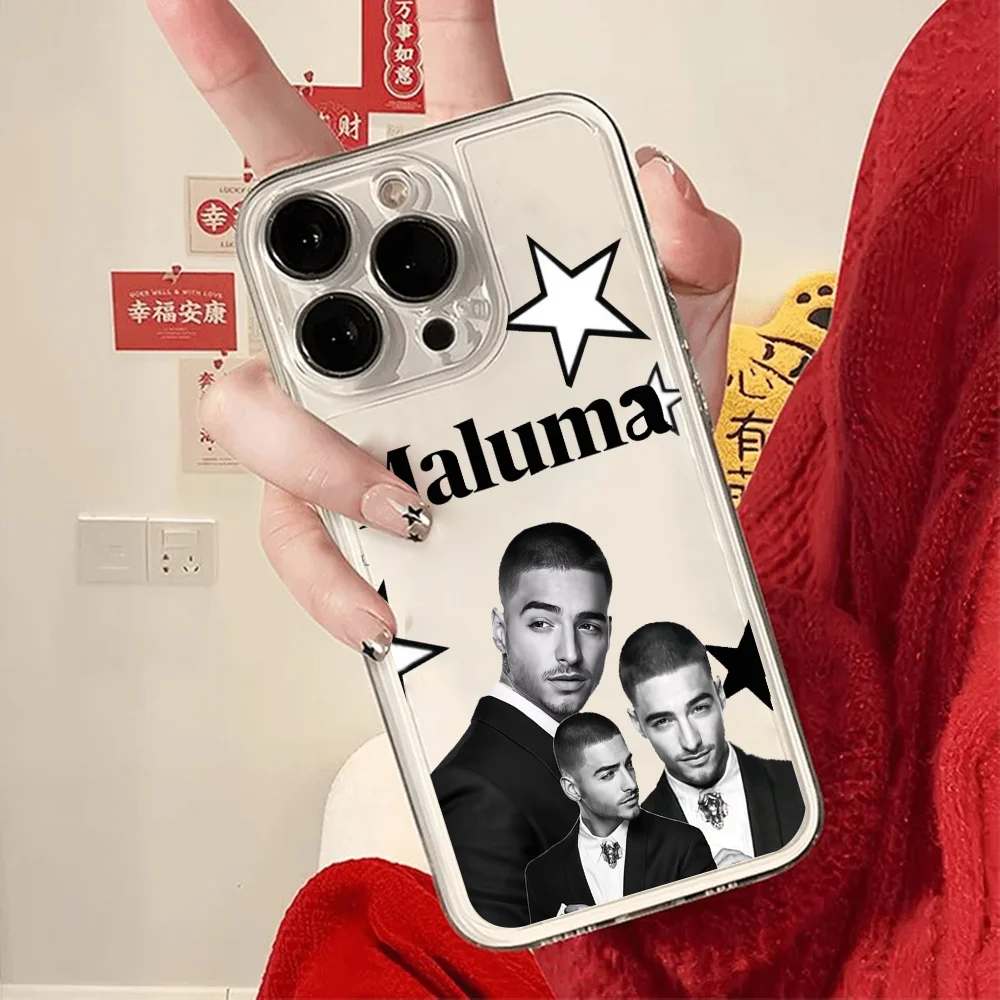 コロンビア人歌手 マルーマのスマホケース、Samsung Galaxy S25 Ultra、S24 FE、S23、S22 Plus対応、クリア、耐衝撃、ソフトバンパー