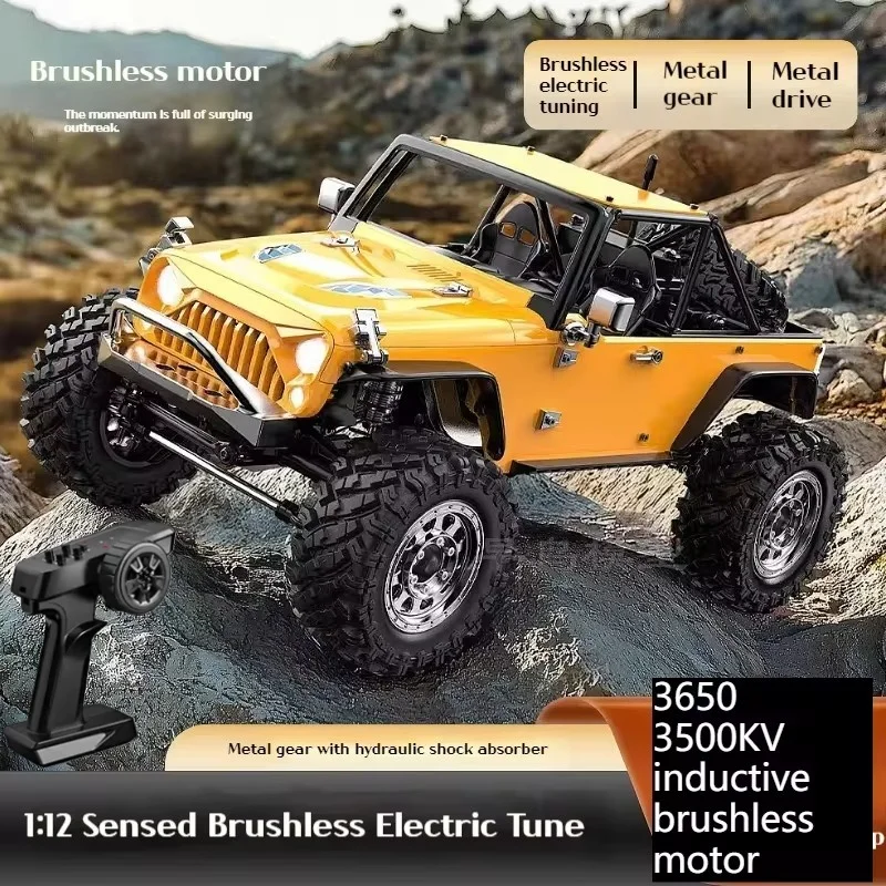 1:12 Large Brushless Professional Car Truck 4WD RC Car Electric Brushless Motor Rc Car Large Climbing Off-Road Vehicle Rc Model