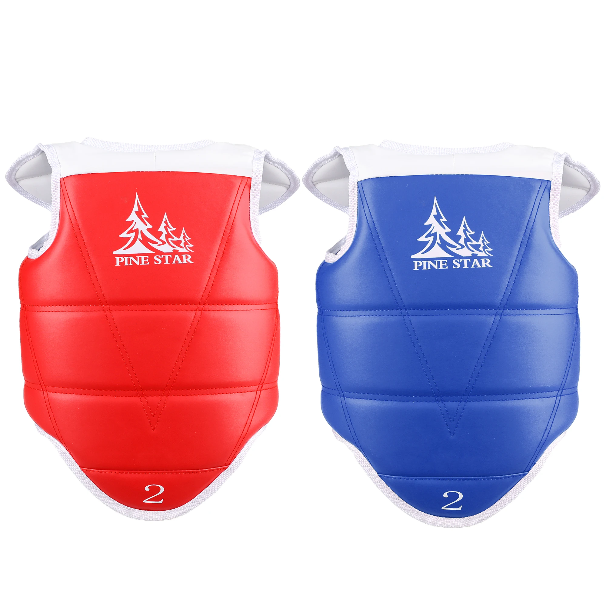 Traditional Taekwondo chest guard kids men women student red blue Karate Taekwondo protectors WTF approved chest supporters TKD