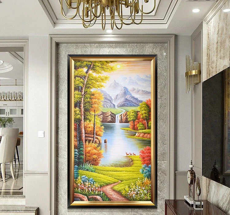 

Landscape Landscape Painting American Hallway Decorative Painting Hallway Corridor Aisle