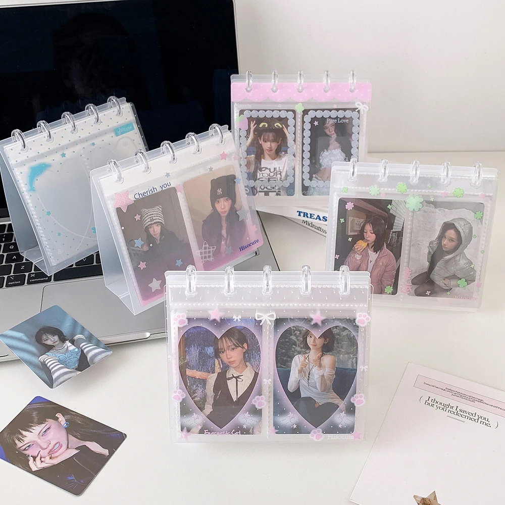 korea style 3inch table cards holder album 40cards holder protect kpop cards collect