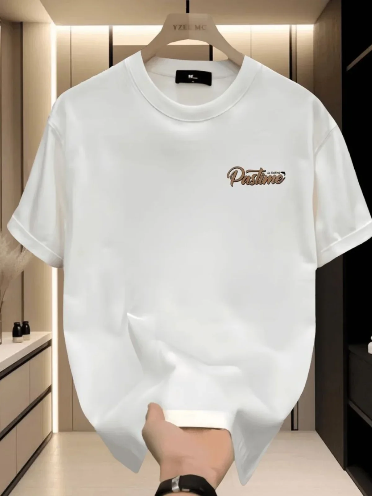 Camiseta De Manga Corta De Algodón Americano Con Estampado Personalizado De Verano Ins Marca De Moda