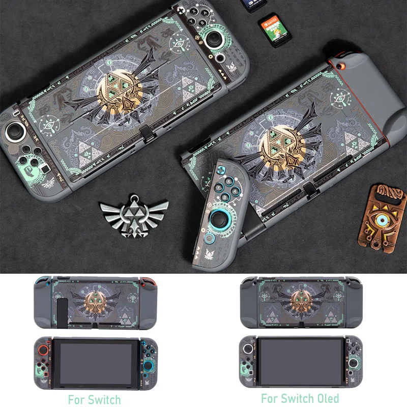 PC Matte Hard Cover Crystal Shell Full Back Protector For Nintendo Switch/NS Oled Joy-Con Controller Protective Game Skin Case