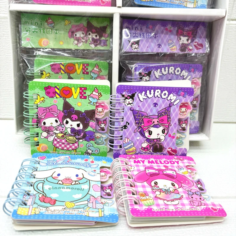 

20pcs/lot Sanrio Kuromi Melody Cinnamoroll Coil Notebook Cute Portable Note Book Diary Planner Stationery Gift School Supplies