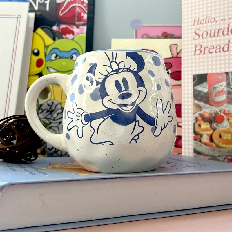 

Disney Fashion Cartoon Mickey Minnie Ceramic Milk Cup Home Light Luxury High Quality Mug Collection Birthday Gift