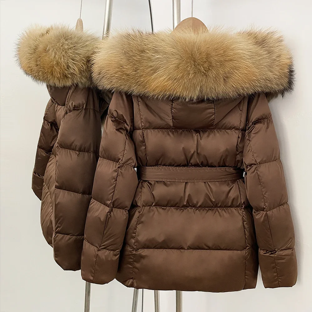 Down Jacket Women Duck Down Coat Femme Lightweight Padded Jackets Real Fur Coat Puffer Jacket Woman New in Coats & Jackets