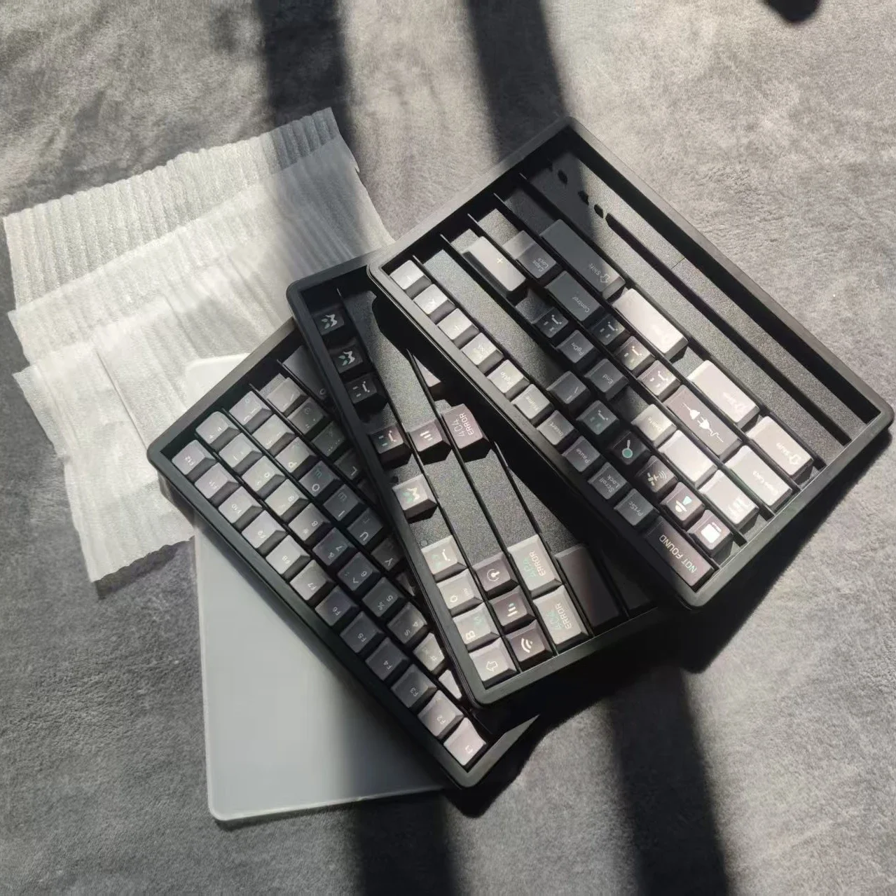 

Оригинальный колпачок для ключей PBT Sublimation 404Error, серый, черный
