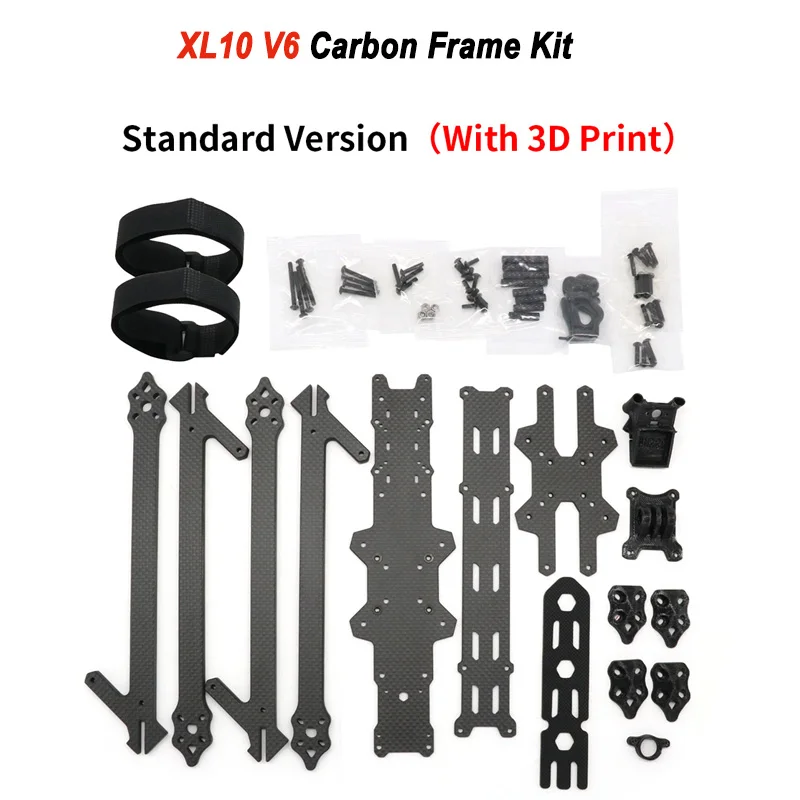 

XL10 V6 10-дюймовая 420-миллиметровая колесная база сверхдальнего действия HD True-X Carbon Frame Kit для O3 Air Unit CADDX Vista HD VTX iFlight Запчасти для дронов