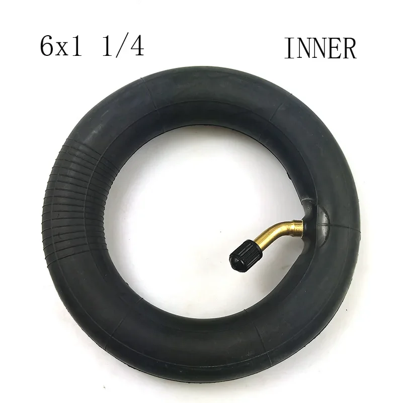 6 Inch 6x1 1/4 Inner Tube Outer Tyre Wheel for Wheelchair Pneumatic Gas Mini Electric Scooter Accessory 6*1 1/4 Inflation Tire