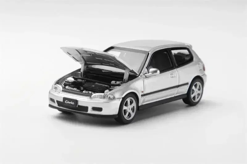 LCD 1:64 CIVIC SiR II (EG6) Capô do motor que pode ser aberto modelo fundido