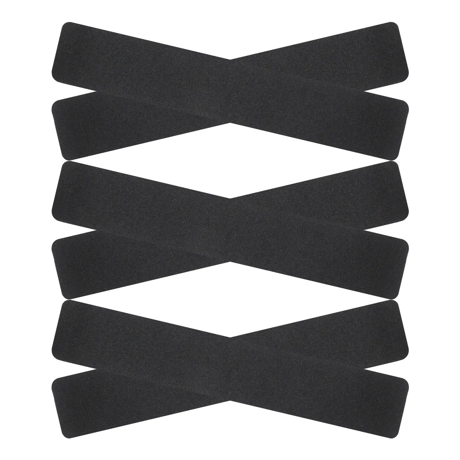

6Pcs Black Anti Slip Tape for Stairs Peel and Stick Stair Treads Non Slip Indoor Outdoor Step Grips High Visibility Traction