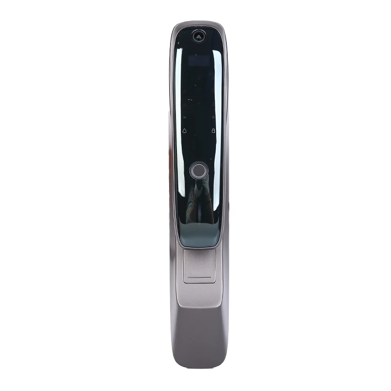 High Quality Fully Automatic Smart Digital Door Lock WiFi Fingerprint Password Access Key Card Inclusive Camera Doorbell Factory