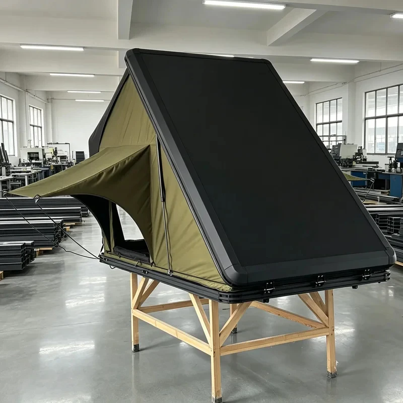 Hot Sale-SUV Rooftop Tent Aluminum Frame With-Large Exble Rear Rainfly Camping - Factory Direct Sal
