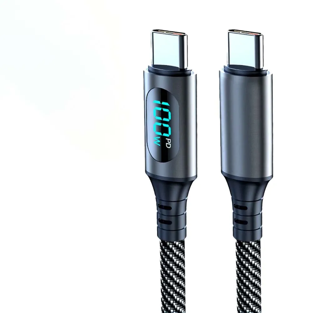 NNBILI 120W 6A USB-A-auf-Typ-C-Kabel, schnelles Ladekabel für MacBook Pro, Xiaomi, Samsung, POCO, USB-C-auf-Typ-C-Displaykabel
