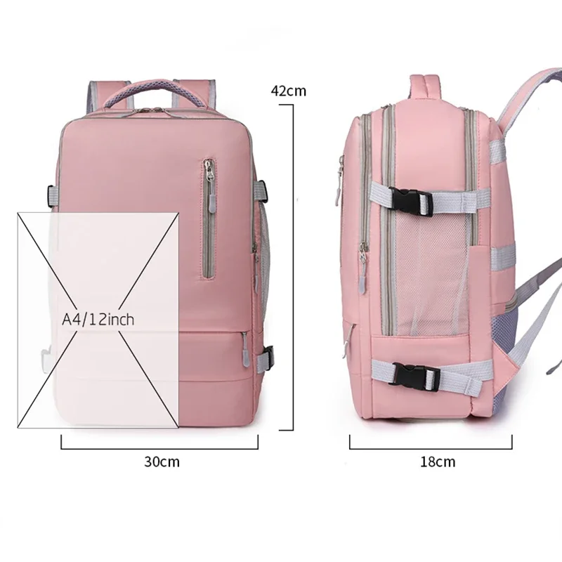 Women Large Backpack For Travel Capacity Lightweight Bags Multifunction Bagpacks Luggage Waterproof Laptop Bag With Shoes Pocket