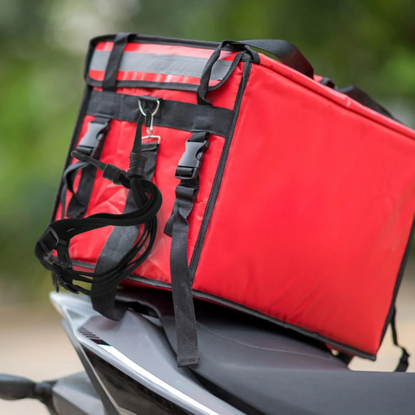 

Универсальная эластичная сетка-банджи для мотоцикла с крючками, регулируемый эластичный ремень для багажа, для чемоданов, велосипедных багажников, кемпинга, активного отдыха