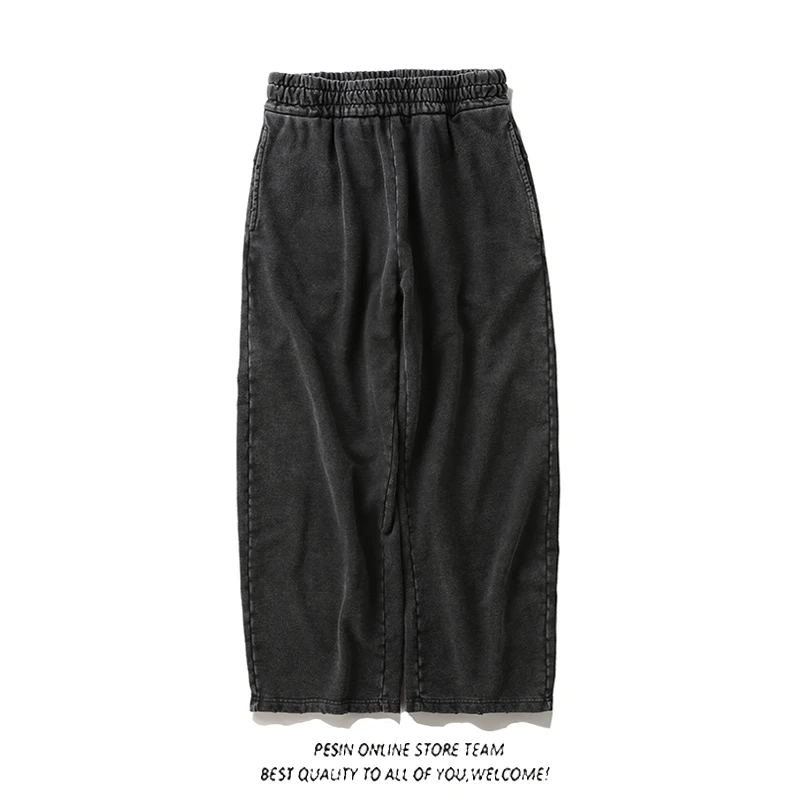 

Новые американские уличные спортивные брюки 2025 года с эффектом снежинок, широкие, свободные, прямые, повседневные