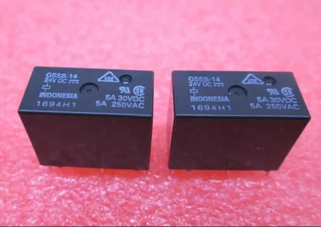 

HOT NEW relay G5SB-14-24VDC G5SB-14 24VDC G5SB14 DC24V 24VDC 24V 5A 250VAC DIP5 20pcs/lot