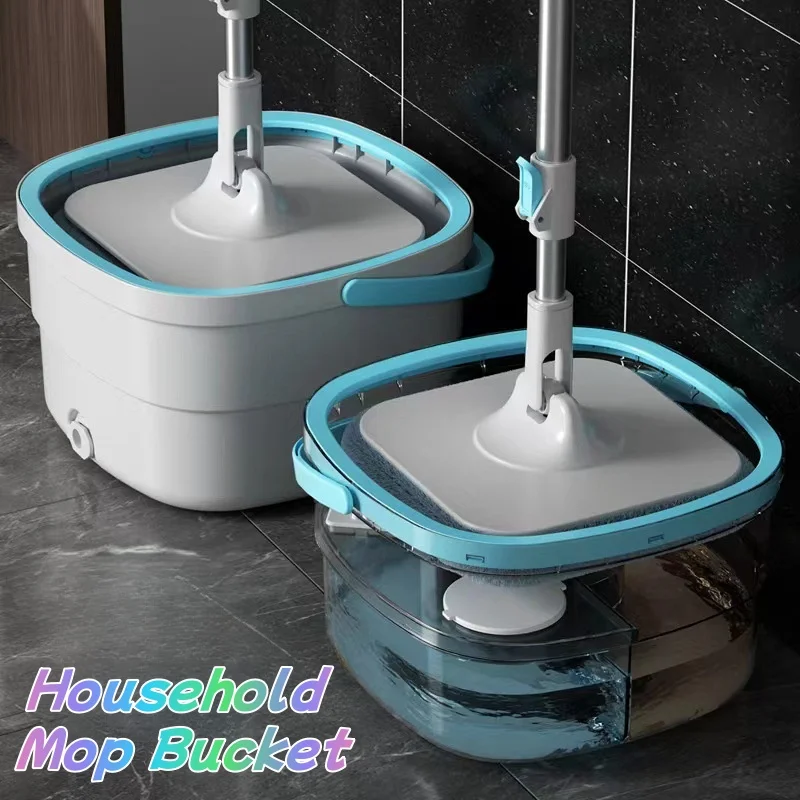 Clean Dirt Separation Mop Bucket, Good Mop, Lazy People's Labor-saving Mopping Artifact, Rotating Mop, Hand-free Home Use