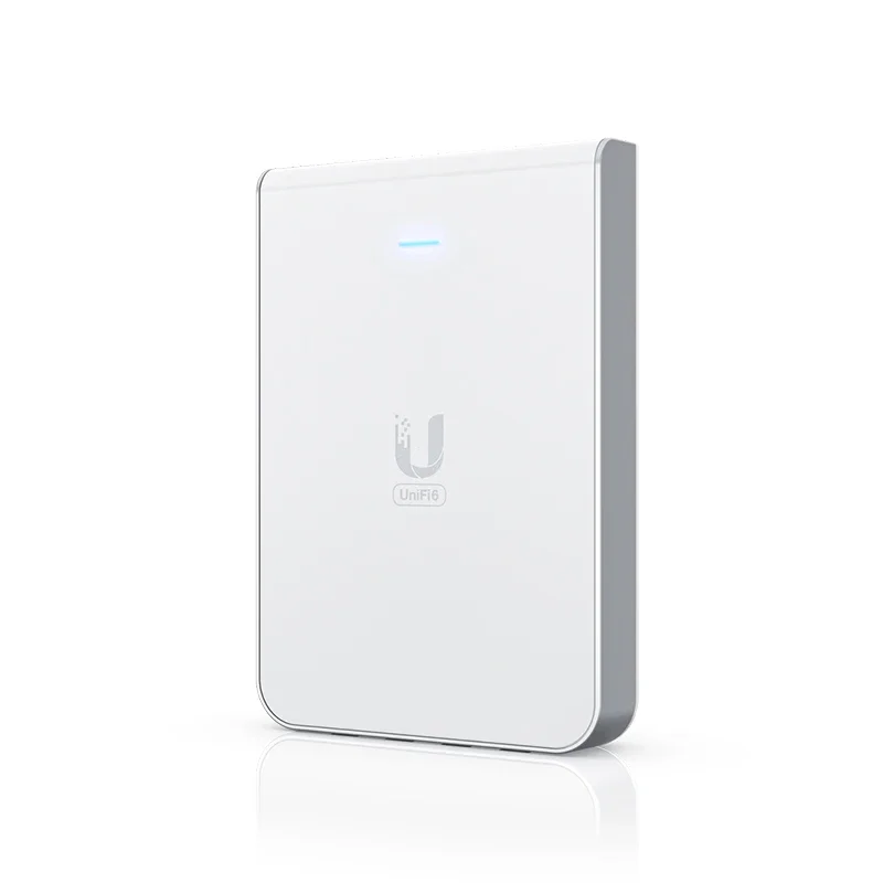 

UBIQUITI U6-IW UniFi6 In-Wall AP Wall-mounted WiFi 6, 5.3 Gbps,2.4/5GHz bands Wireless access point with a built-in PoE switch