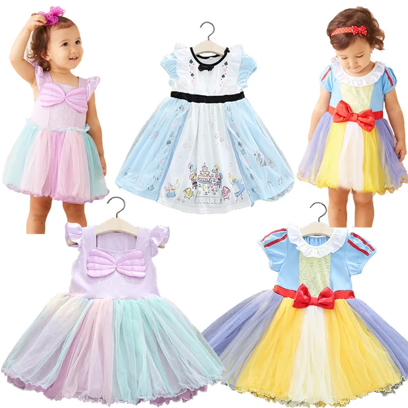 

Girls Princess Dress Autumn Halloween Performance Halloween Birthday Party Wedding Dress Skirt