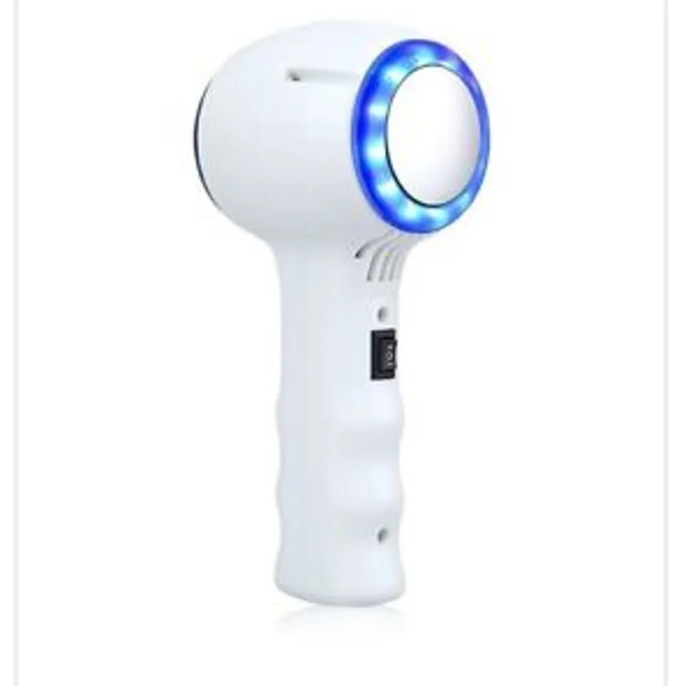 New US Handheld Blue LED Light Hot / Warm & Cold Hammer Skin Lift Device Massager  Shrink Pores Anti Aging Cryotherapy  Lift