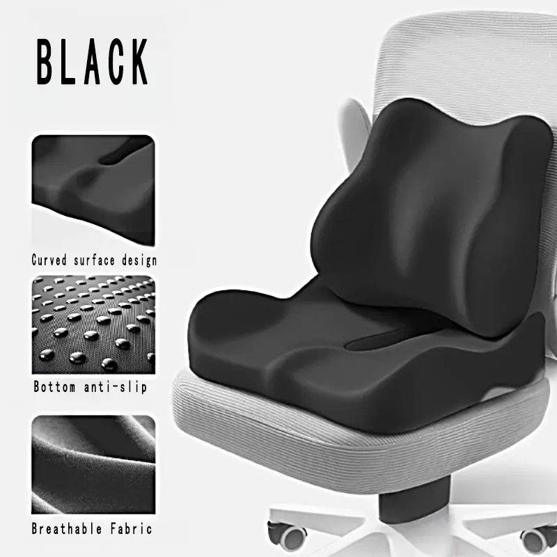 وسادة مقعد مصممة هندسياً وسادة إسفنجية للذاكرة مناسبة لكراسي المكتب والكراسي المتحركة