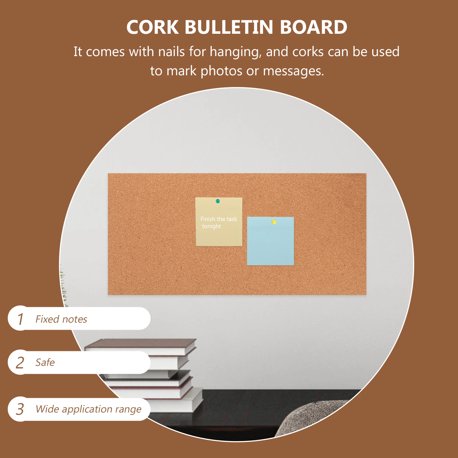 

Frameless Bulletin Wall Notice Memo Office Thick Cork Home Wall Display Board For Photos Notes Large Cork Boards For Walls