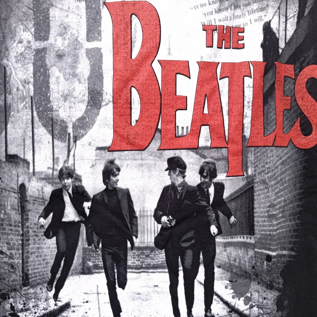 البيتلز الأسود روك باند تي شيرت الخريف موضة الرياضة القطن الخالص تي شيرت رجالي ملابس الأطفال المحملة Y2k امرأة #3