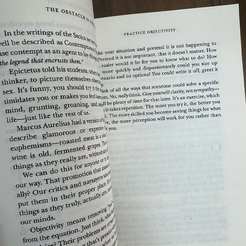 The Obstacle Is The Way The Ancient Art of Turning Adversity To Advantage By Ryan Holiday in English Paper Book