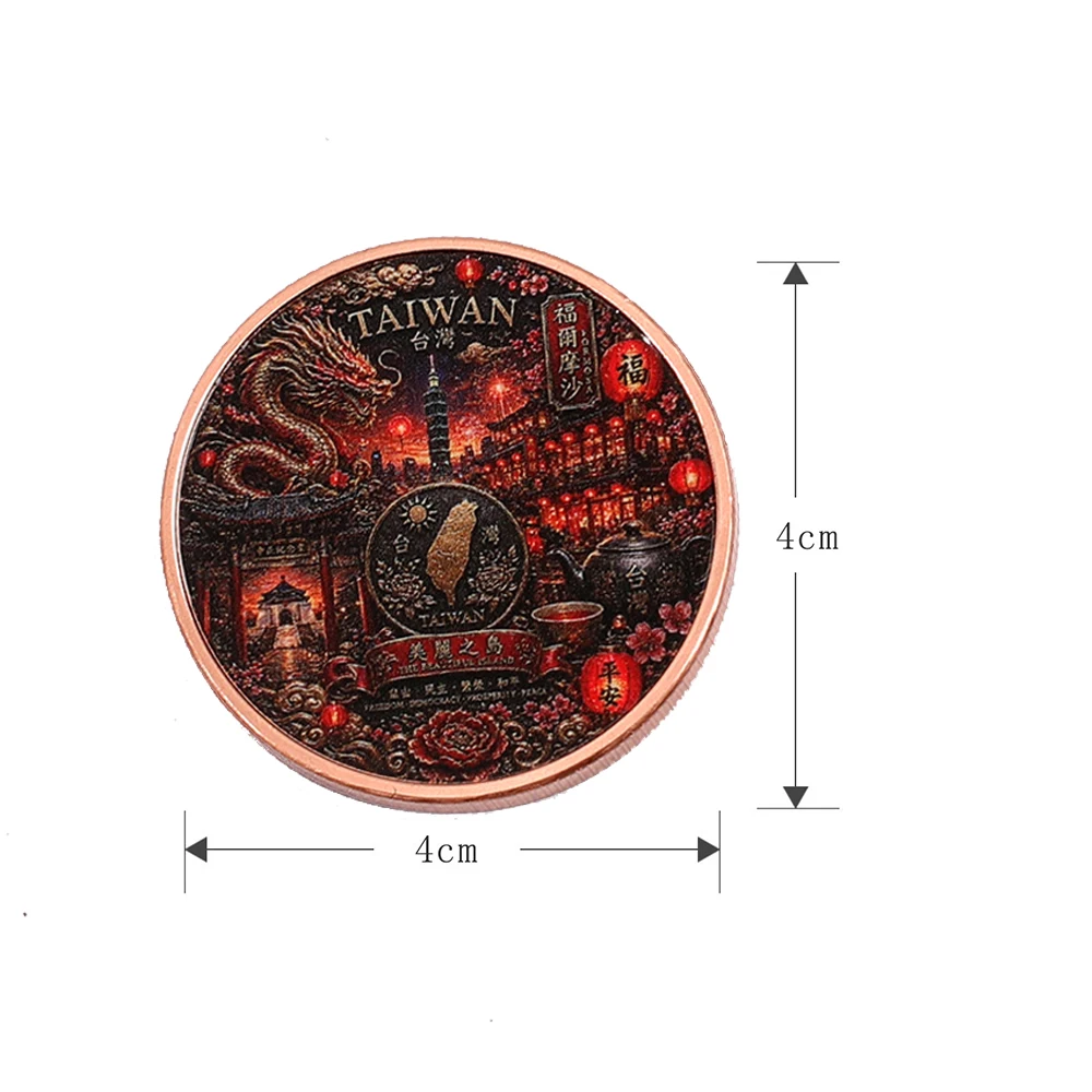 Taiwan Girl 1 oz .999 Fine Copper Coin Lady Pure Copper Commemorative Coin Gift